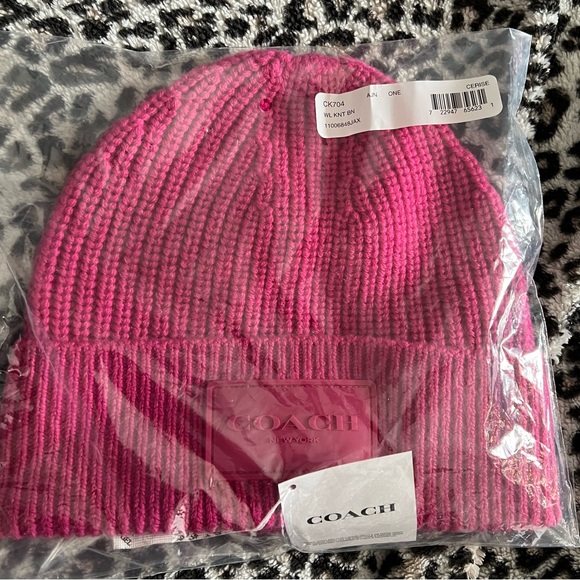 COPY - COPY - Coach Knit Beanie nwt still in package - Picture 2 of 3